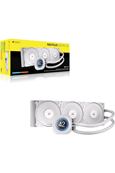 Corsair Nautilus 360 RS LCD 3 x 120 mm Alb