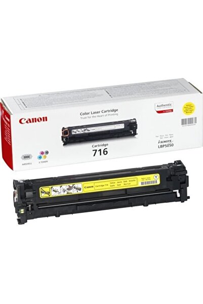 Canon Тонер лазерен 716 - Жълт, 1500 страници