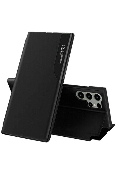 Techsuit Калъф за Samsung Galaxy S23 Ultra - серия eFold - черен