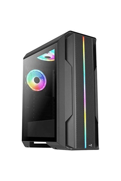 AEROCOOL Splinter Duo Midi-Tower - Negru Window
