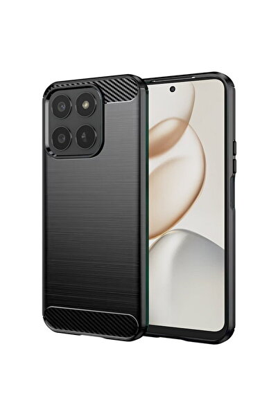 Techsuit Husă pentru Honor 400 Smart / X7d 4G - Silicon Carbon - Negru