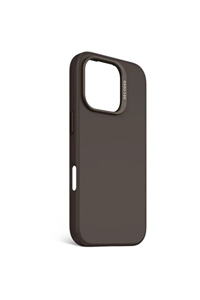 decoded Husă din silicon antimicrobiană pentru iPhone 16 Pro, Negru