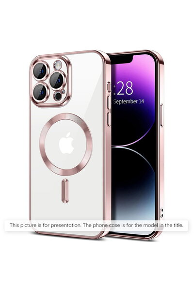 Techsuit Husa pentru Samsung Galaxy A55 5G - Luxury Crystal MagSafe - Roz