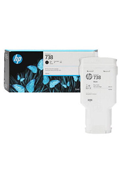 HP Cap de imprimare cu cartuș de cerneală DesignJet negru, 300 ml, 738