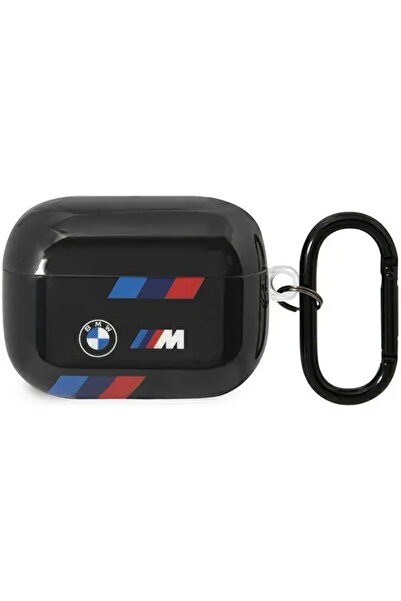 BMW BMAP222SOTK Husă pentru AirPods Pro 2 negru/negru Dungi Tricolore