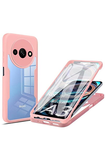 Techsuit Husa pentru Xiaomi Redmi A3 + Folie - ColorVerse 360 Series - Pink