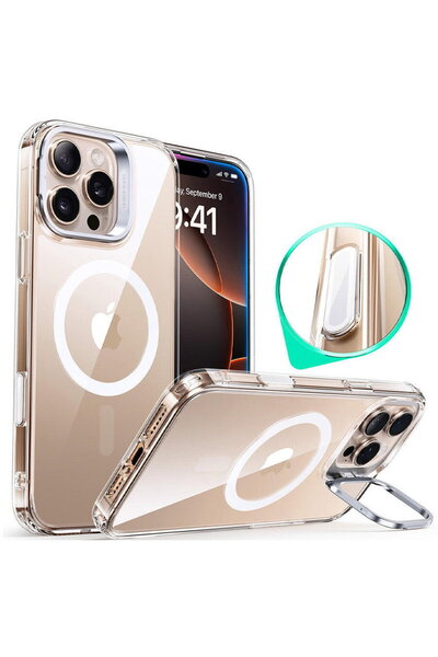 ESR Husă pentru iPhone 16 Pro - Classic Hybrid HaloLock Kickstand - Transparentă