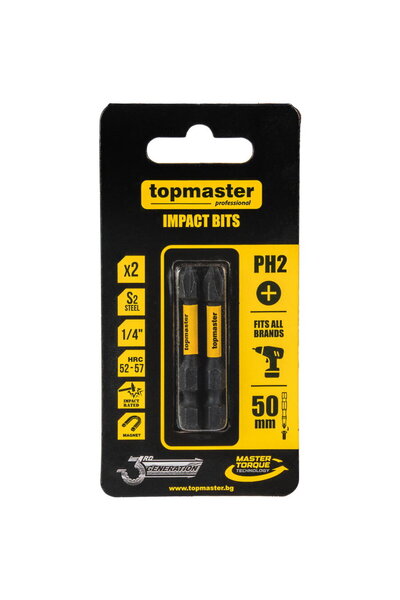 Top Master Pro Bit de impact 50mm PH2, 2 buc. TMP