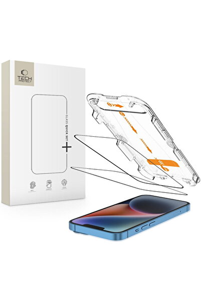 Tech-Protect Rapid+ σκληρυμένο γυαλί για iPhone 13 / 13 Pro / 14 / 16E, σετ 2...