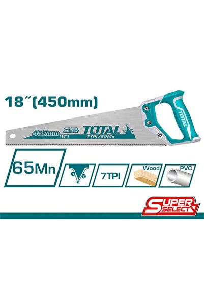 TOTAL - FIERASTRAU PENTRU LEMN - 450MM / 18"