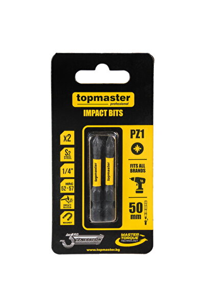 Top Master Pro Bit de impact 50mm PZ1, 2 buc. TMP