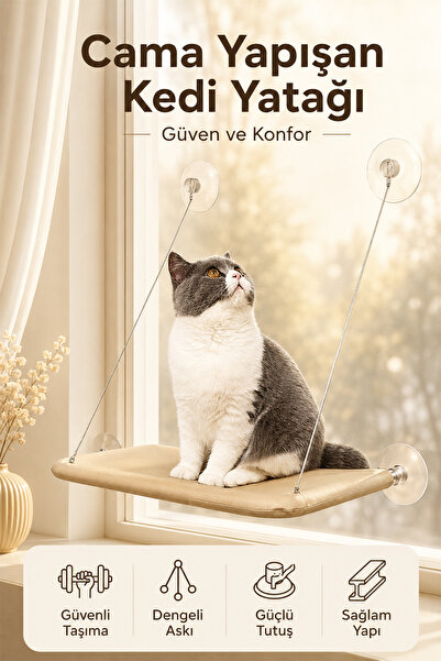 MUJGAN Cama Yapışan Kedi Yatağı