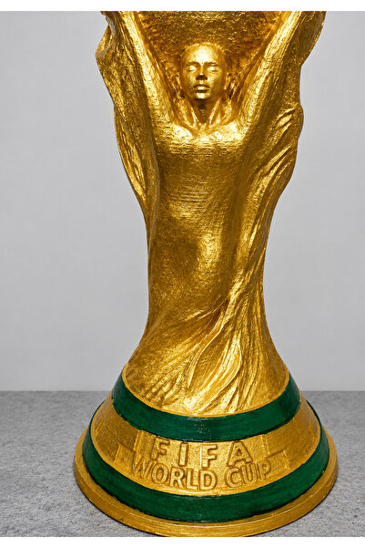 ALPİN FIFA Dünya Kupası Maketi - Altın Renk 11x11x24 cm PLA Dekoratif Kupa
