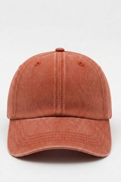Mollycrush Unisex Orange Washed Denim Outdoor Baseball Cap |   Adjustable Spo...