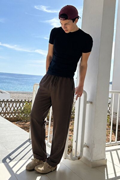 Madmext Brown Basic Men's Trousers 5486