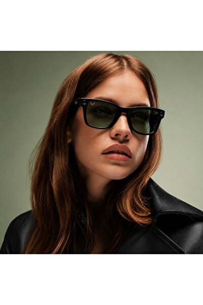 Ray-Ban Meta Wayfarer Gen 2 Akıllı Gözlük Parlak Siyah Clear/Graphite Green Transitions Ekartman/S50 RW40012 Meta AI Bluetooth Kamera