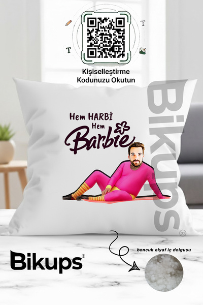 bikups Recep İvedik baskılı komik yastık 28x28 ( kendi resminiz )