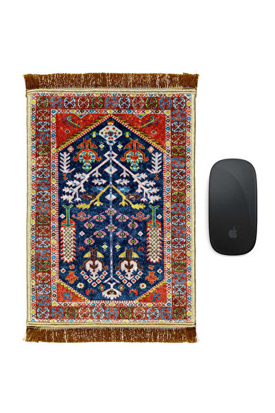Bursa İpek Mousepad decorativ mic cu covor de culoare burgundy