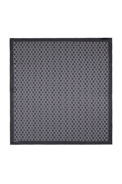 Bursa İpek Μεταξωτό μαντίλι Anthracite Monogram