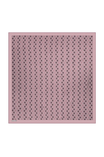 Bursa İpek Μεταξωτό μαντήλι με μονόγραμμα Dusty Rose