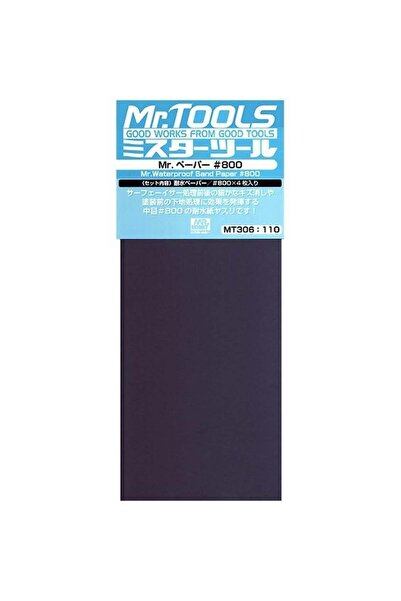 Mr. Hobby Mr.Hobby Mt-306 Waterproof, Sandpaper, No.800X4