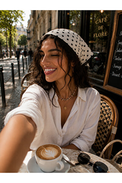 Bandana Eșarfă de damă cu model (50x50)