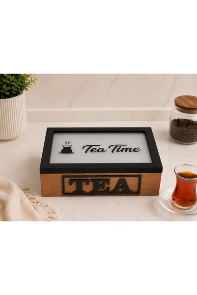 Generic Brand 5 Compartment Wooden Tea Box