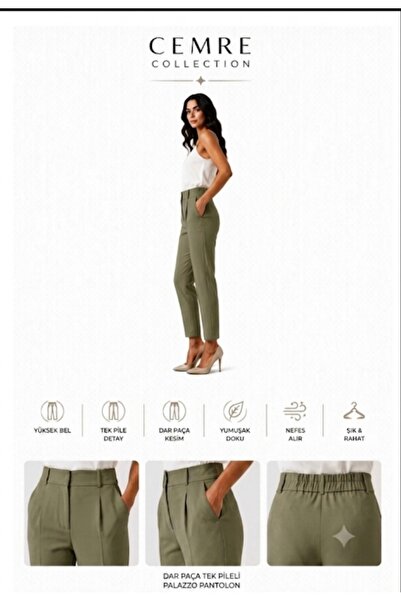 Cemre Collection Havuç paça dar paça pantolon