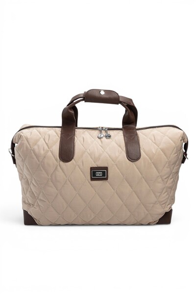 Silver Polo Beige - Brown Memory Women's Travel Bag Sp1141