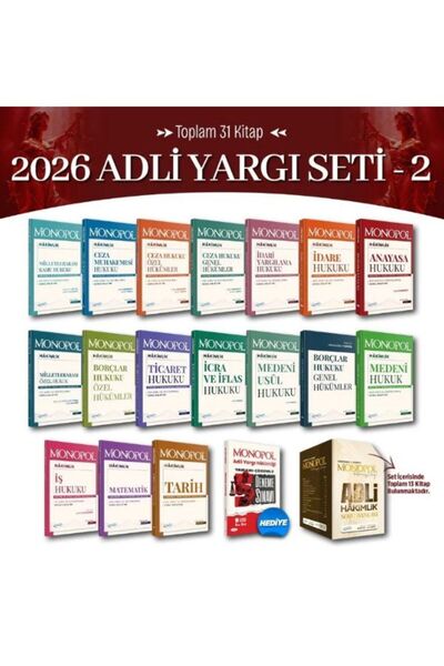 Monopol Yayınları 2026 Adli Yargı Hakimlik Seti -2