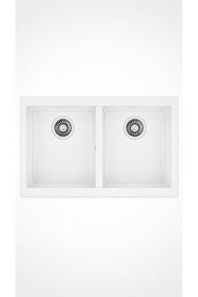 Teka SQUARE ÇİFT GÖZLÜ TEZGAH ALTI GRANİT 76X43,5 EVYE GRİ (115260025)