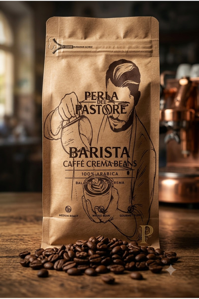 PERLA DEL PASTORE Barista Caffè Crema Beans %100 Arabica Kahve Çekirdeği 500G.