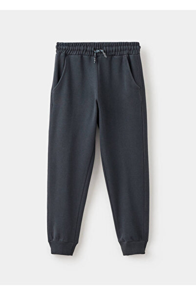 MANGO Kids Pamučne jogger pantalone sa vezicama