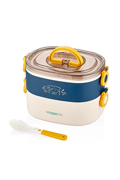 Vagonlife 1200 ml 3 Compartment Steel Lunchbox