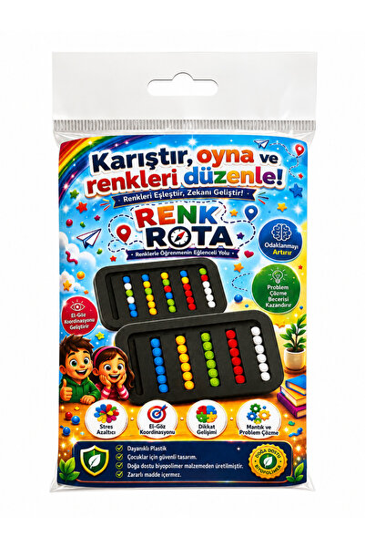 EVORADECO Eğitici Zeka Oyunu | Renk Eşleştirme & Kaydırmalı Bulmaca Oyuncağı ...