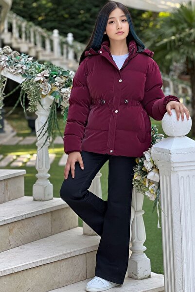 Zaziko Kids Κοριτσίστικο υφασμάτινο αδιάβροχο χειμερινό παλτό Nova με κουκούλ...