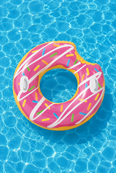 Intex Donut Simit - Pembe Şişme Donut Simit - Şişme Donut - Simit Deniz Donut...