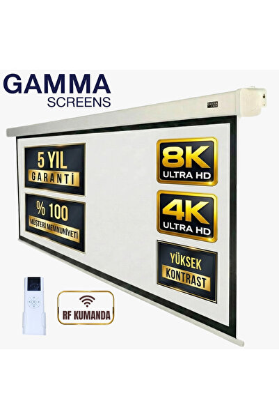 Gamma Screens 200x200 Motorlu Projeksiyon Perdesi