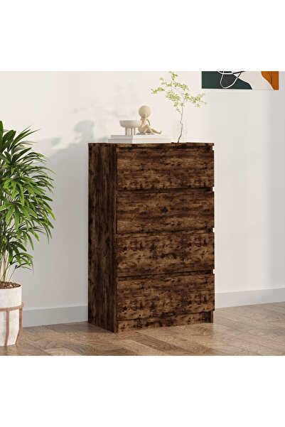 Concept Servantă, stejar fumuriu, 60x35x98,5 cm, lemn prelucrat