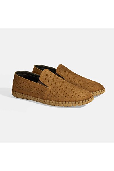 Desa Dislina Taba Erkek Deri Slip-On Günlük Ayakkabı