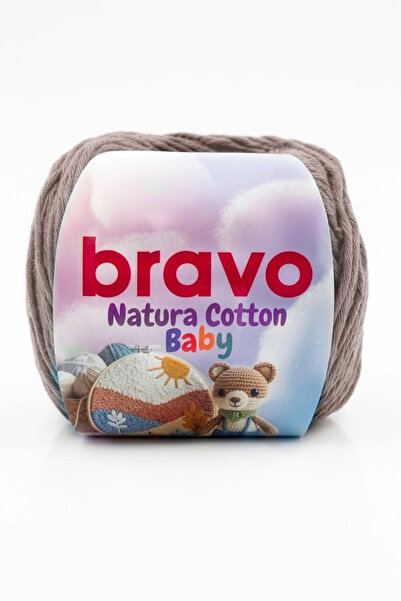 Bravo Natura Cotton Baby Bej 303 %100 Pamuk Koton Bebek ve Amigurumi Punch Pa...