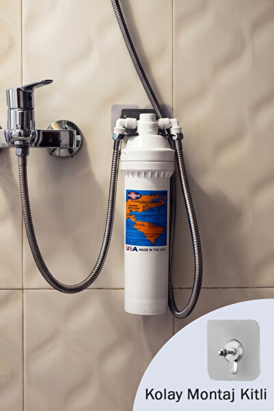 Spring Water Omnipure T-40 Duş/Banyo Filtresi - Yapışkanlı Vida - Kolay Monta...
