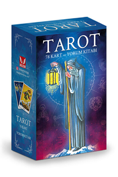 İkilem Yayınevi 78 Tarot Kartı Ve Yorum Kitabı / Klasik Tarot Destesi Sert Ku...