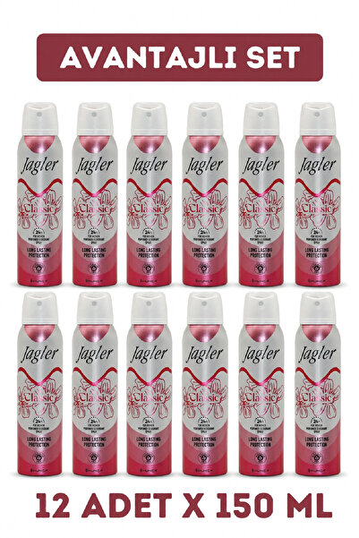 Jagler Classic Deodorant 150 ml 12 Adet