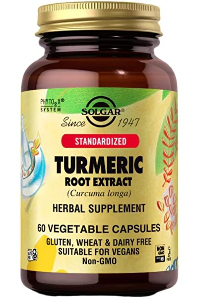 Solgar Turmeric Root Extract Vegetable Capsules - 60 capsule