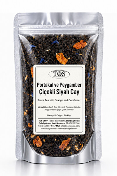 TOS The Organic Spices Black Tea with Orange and Cornflower - 40 g (1St) Qual...
