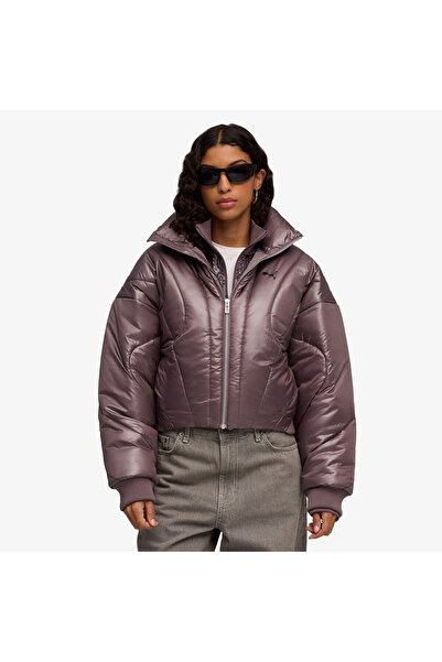 Puma Dare To Puffer Kadın Bordo Ceket