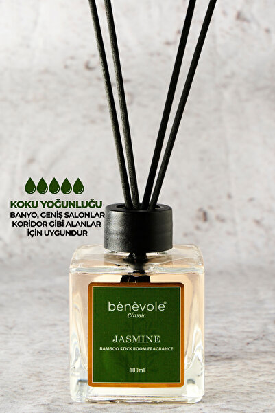 Benevole Jasmine Bambu Çubuklu Oda Kokusu 100 ml | Yasemin ve Huzur Veren Etki