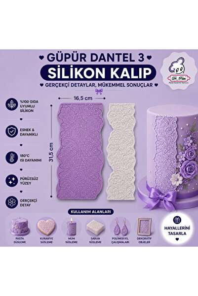 Dr.Paste Silikon Kalıp Güpür Dantel 3