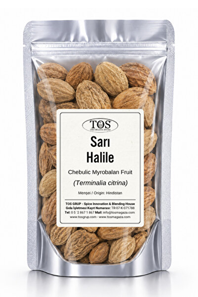 TOS The Organic Spices Sarı Halile 50 gr (1. KALİTE) Terminalia Citrina / Che...